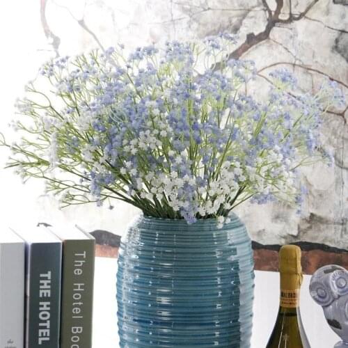 1 Bunch Artificial Fake Babys Breath Gypsophila Bouquet Flower DIY Floral Bouquet Arrangement for Wedding Home Decoration