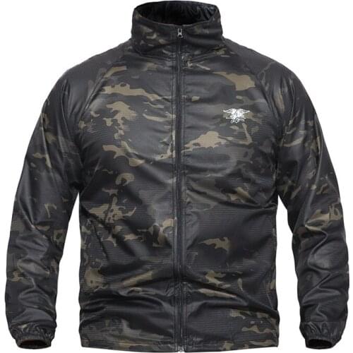 Lightweight Tactical Skin Jacket Men Summer Quick Dry Breathable Waterproof Hooded Jacket Military Army Style Thin Jackets Men