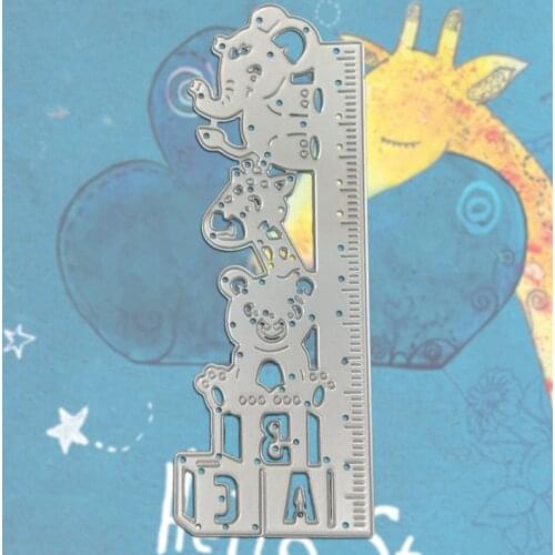Animal Ruler Metal Cutting Dies Cut Die Mold For DIY Card Cut Metalwork Fence Grass Dies Scrapbooking