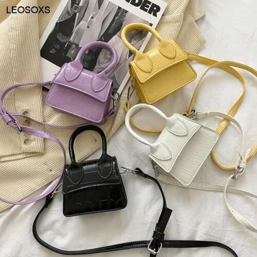 2021 Spring Summer New Fashion Girl Small Shoulder Bag Change Messenger Mini Bag Solid Color High Quality Handbags