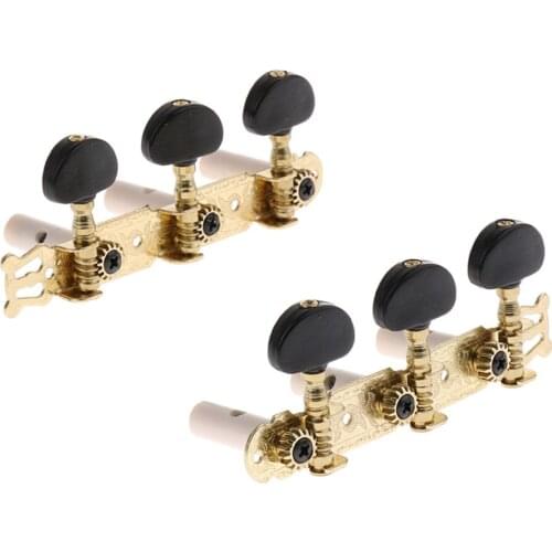 2pcs 3R3L Metal Guitar Tuning Pegs Tuners Machine Heads for 6 String Guitar Parts