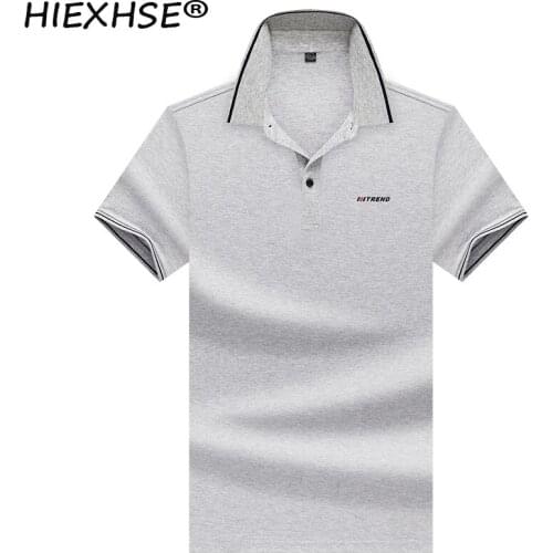 2021 New Top Quality Mens Brand Polo Shirts Business Solid Color Smart Casual Pure Cotton Shrink Water Polo Shirts Summer