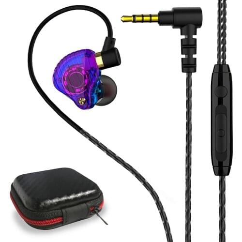 QKZ In-Ear Super 3D Bass Earphone HiFi Sport Running Music Headsets With Microphone SK3 For Samsung iPhone Xiaomi Huawei iPad