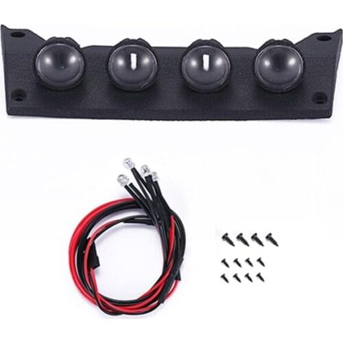 For 1/10 RC Crawler Car TRAXXAS TRX4 G500 TRX6 G63 Upgrade Parts LED Light Strip Body Shell Roof Lamp Light Bar