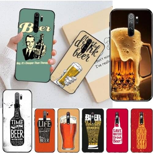 Fun beer art painting Phone Case for Redmi Note 8 8A 8T 7 6 6A 5 5A 4 4X 4A Go Pro