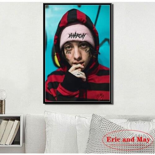 Hip Lil Xan Hop Rap Music Star Singer Rapper Posters And Prints Canvas Painting Vintage Poster Decorative Home Decor Plakat