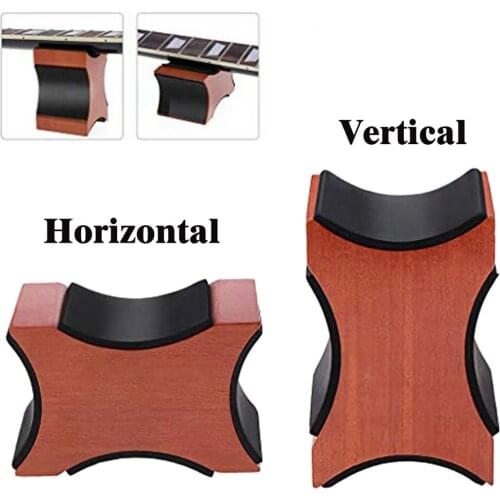 Guitar Neck Rest Support Stand Portable Music Elements Solid Wood Lightweight for Electric Acoustic Guitar Ukulele