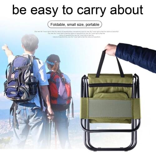 Portable Outdoor Camouflage Folding Fishing Chair Foldable Camouflage Bag Fishing Stool Large Capacity Sketching Folding Chair