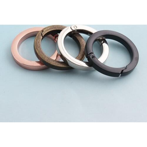 Rose Gold Spring Clasp Flat Snap Hook 25mm Metal Snap Clasp Webbing Bag Hook Bag hardware