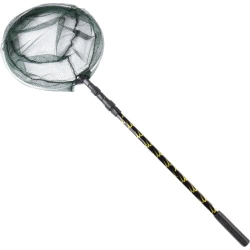 Fishing Net Retractable Telescopic Landing Net Aluminum Alloy Pole Foldable Brail &T8