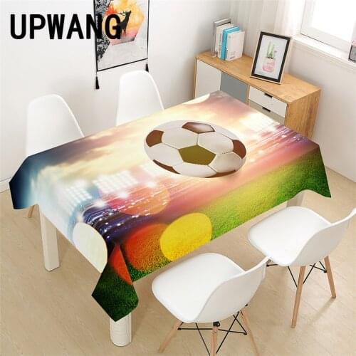 Football Tablecloth 3D Printed Table Cover Rectangular Tablecloth Wedding Birthday Party Kitchen Home Decor