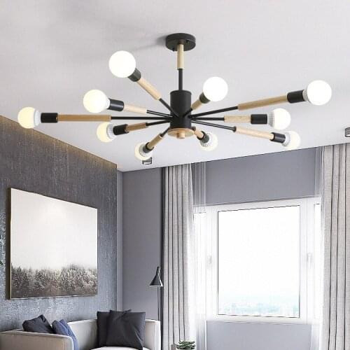 Modern Nordic LED Pendant Lamps Living Room Bedroom Dining Room Hanging Lamp Creative Wooden Art Macaron Pendant Lights Lamparas