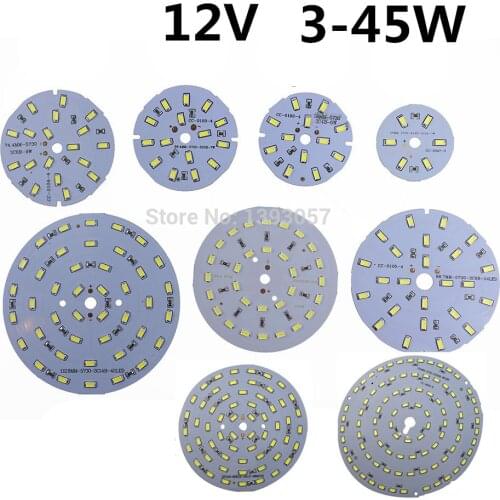 10PCS LED Source SMD5730 PCB DC 12V 100LM/W Lamp 3W 5W 7W 9W 12W 15W 21W 30W 45W Led Bulb White/ Warm for Camping/Home lighting