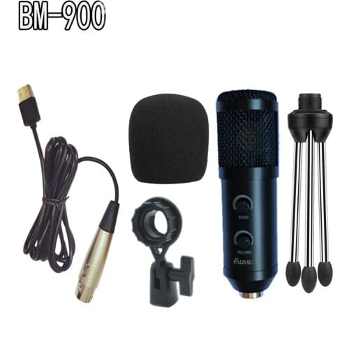 BM 900 USB Microphone For Computer Condenser Studio Karaoke Mic For PC free shipping