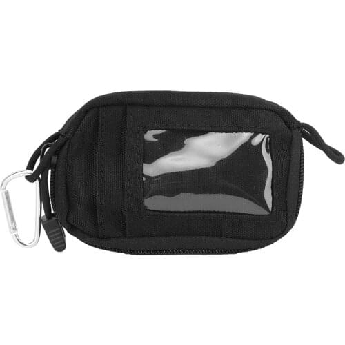 Waterproof Mini Nylon Wallet Coin Pouch Card Keys Holder Money Pack Black Small Coin Purse For Outdoor Travel