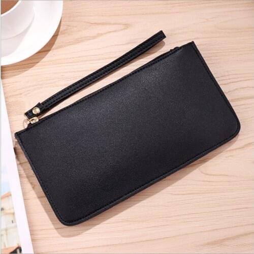 Women Mobile Phone Card Holder Bags Long Wallet PU Leather Money Holder Purse