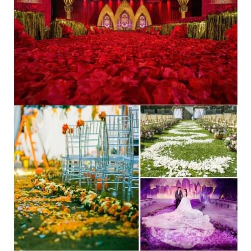 100-5000pcs 4.5*4.5cm Romantic Artificial Flowers Simulation Rose Petals Decorations Wedding Marriage Room Rose Flower 5Z