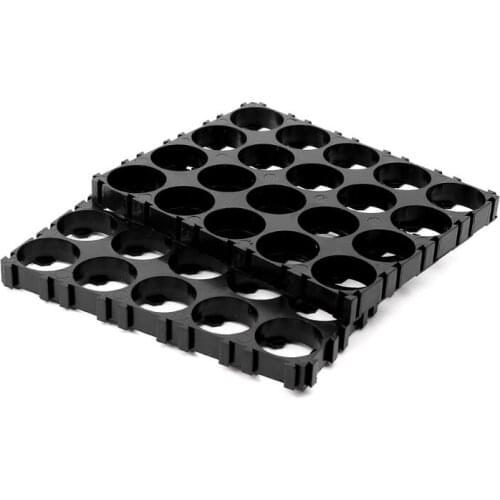 10x 18650 Battery 4x5 Cell Spacer Radiating Shell Pack Plastic Heat Holder Black B95D