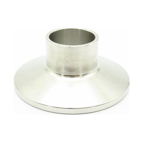 22mm Tube OD 304 Stainless Steel Sanitary Weld Ferrule Connector Pipe Fitting For Home Brew Homebrew Fit 1.5" Tri Clamp