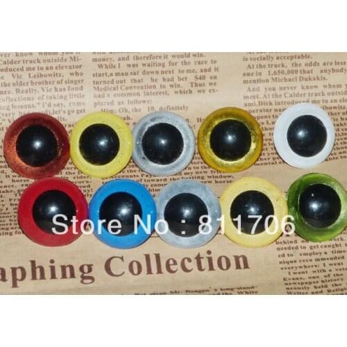 24mm Charm DIY Safety Plastic Mix color Toy Eyes for Bear doll accessories with washer/50pcs