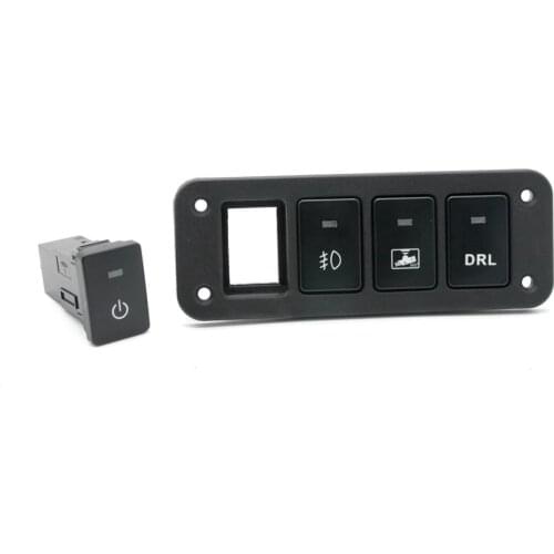 4 Gang Fog DRL Light Switch With White Light Panel For Toyota