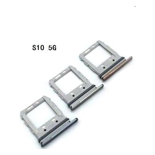 50Pcs/Lot,Sim Card Slot Tray Holder For Samsung Galaxy S10 5G Repair Part