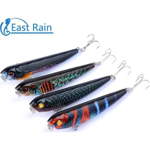 8.5cm 9.6g Painted Topwater Bait Freshwater Saltwater Fishing Lure pencil crappie minnow Artificial Hard Bait Free Shipping