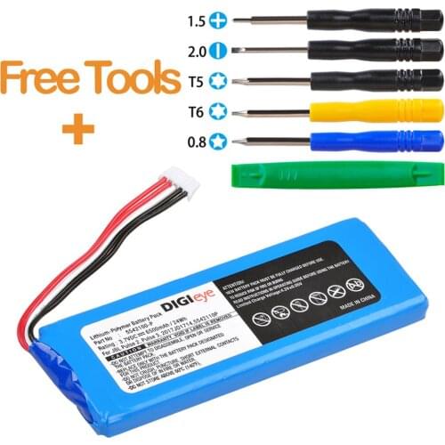 6500mAh 2017DJ1714 APPUESE3 P5542100-P Replacement Battery +Tools for JBL Pulse 2 Pulse 3 Portable Bluetooth Speaker
