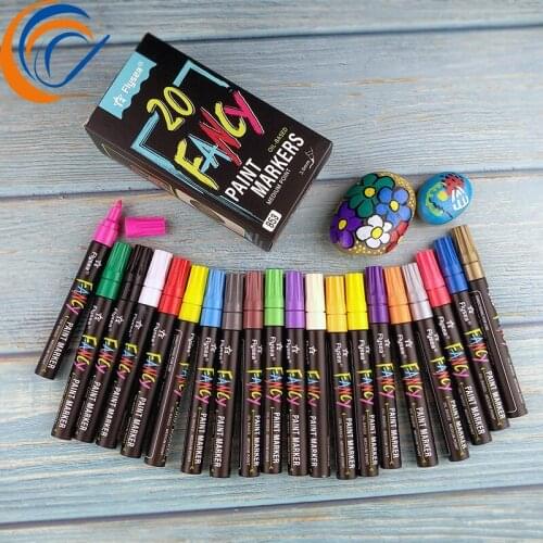 Paint Pen DIY Album 20 Colors Per Set Graffiti Pen Paint Marker Pen