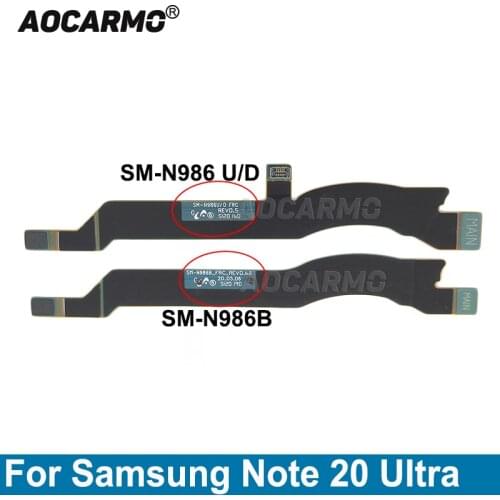 Aocarmo For Samsung Galaxy Note 20 Ultra SM-986B 5G Wi-Fi Signal Antenna Main Board Connector Motherboard Connection Flex Cable