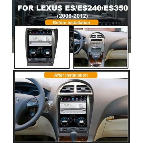 12.1inch Android System vertical screen car player For-LEXUS ES ES240 ES350 2006-2012 GPS navigation DVD multimedia