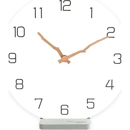Silent Nordic Wall Clock Wood Minimalist Large Vintage Clock Digital Mechanism Relogio De Parede Living Room Decoration AA60WC