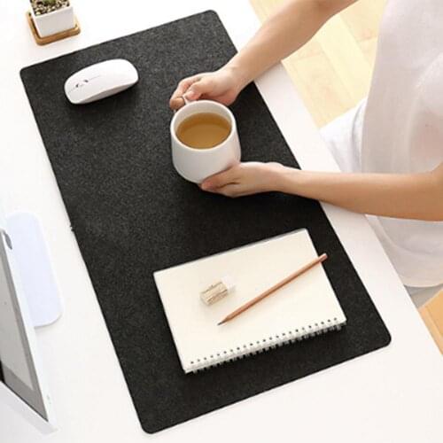 Large Office Computer Desk Mat Modern Table Keyboard Mouse Pad Wool Felt Laptop Cushion Desk Mat Gamer Mousepad Mats 70x33cm