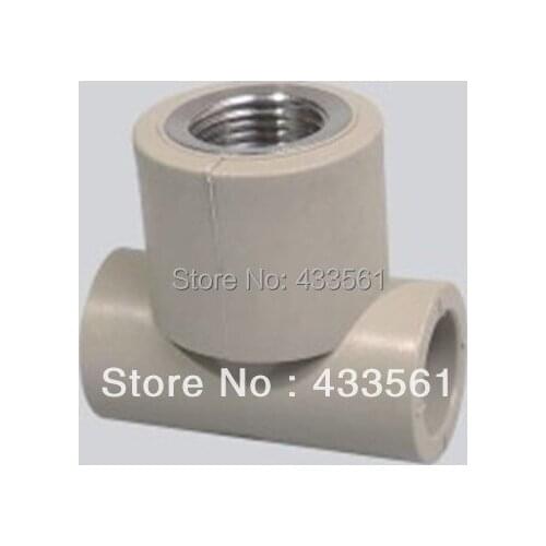 Enviroment friendly PPR Pipe Female Thread Tee size DN20X1/2"adaptor fittings Connector for sanitary water pipe