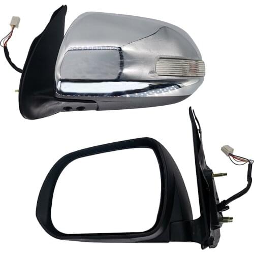 Applicatable To Toyota Vigo 2012 Glass Electronic Adjustment With Indicator Auto Car Door Rear View Mirror Chrome