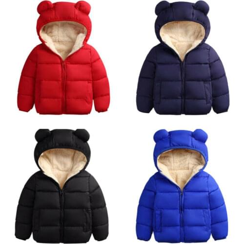 Emmababy Infant Kids Baby Boys Girls Hooded Coat Jacket Winter Toddler Thick Warm Outwear
