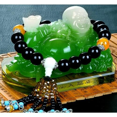 GOOD HOME OFFICE Company SHOP CAR Efficacious patron saint God Money Drawing thriving business GOOD LUCK Maitreya Buddha statue