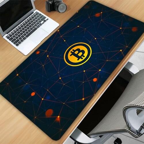 Mouse Pads For Office Bitcoin Mousepad Gamer Mause Pad Kawaii Custom Gaming Room Accessories Anime Carpet Desk Pc Xxxl Cute Mat