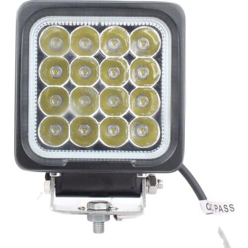 4.4inch 27W 48W TOP quality Square LED Work Light 12V 24V Flood For 4x4 Offroad ATV Truck Tractor boat SUV Driving Fog Lights