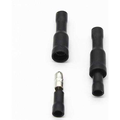 Hot 20pcs Black Male Female Bullet Connector Insulating Joint Crimp Terminals Wiring Cable Eletric Plug Adapter FRD MPD