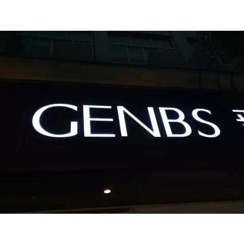 The Best And Cheapest factory supply cheapest laser cut stainless steel signs price backlit epoxy resin led channel letter