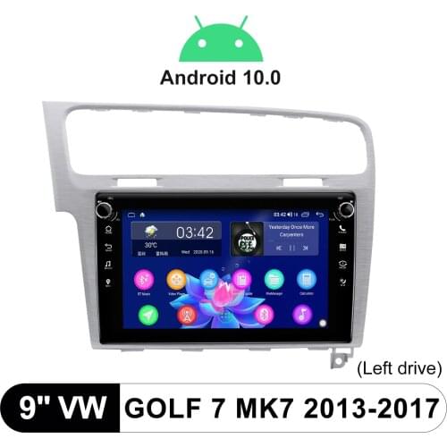 9” Radio Tape Recorder 1 din Android 10 Central Multimedia Car Intelligent System CarPlay For Volkswagen VW Golf 7 MK7 2013-2017