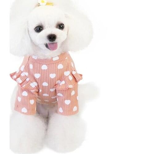 Fashion Printed Dog Vest Sweet Quality Dog Clothes Puppy Outfit Yorkie Yorkshire Pomeranian Schnauzer Poodle Pet Clothing