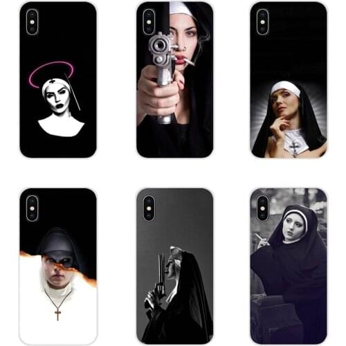 Sister nun For Apple iPhone X XR XS 11 12Pro MAX 4S 5S 5C SE 2020 6S 7 8 Plus ipod 5 6 Accessories Phone Shell Covers