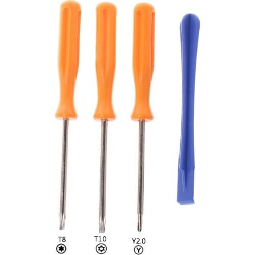 4Pcs Repair Tool Kit Precision Security Cross Screwdriver Opengin Kit Hand Prying Tools for Nintendo Switch NS Game Controller
