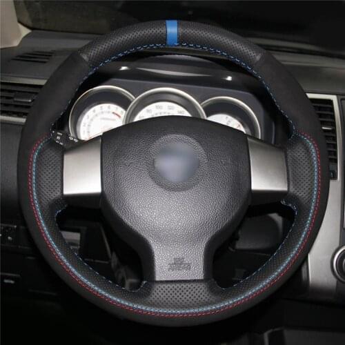 DIY Anti-Slip Wear-Resistant Steering Wheel Cover For Nissan Note 06-13 Tiida 07-11 Bluebird Sylphy Car Interior Decoration