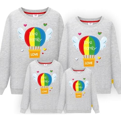New Family matching clothes autumn and winter Father mother child boy girl sweatshirts long sleeve t-shirts Christmas Family
