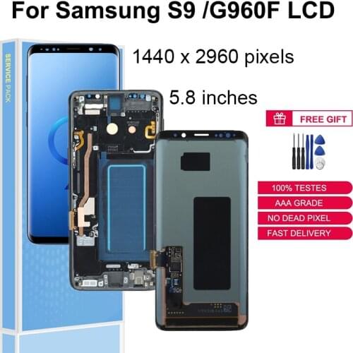 Original Super AMOLED LCDs Original LCDs For Samsung Galaxy S9 G960 LCD Display Touch Sreen Digitizer Replacement Parts