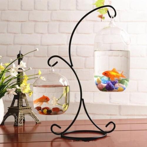 Hanging Design 37CM Double Hook Metal Iron Candlestick Candle Holder Plant Glass Bottle Stand Wedding Office Home Car Decoration