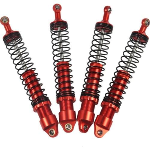 RCTOYFUN 4pcs Aluminum Alloy Shock Absorber Damper 90 100 110mm DIY For 1/10 RC Crawler Car Axial Wraith SCX10 CC01 D90 TRX-4